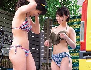 [巨乳]《水着マッサージ》敏感娘が抑えきれない巧みなエロさを十分に曝け出してズブ濡れ下半身で受け止める
